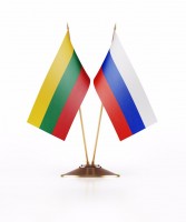 Miniature Flag of Lithuania and Russia